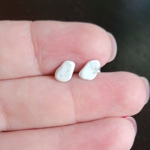 Natural Howlite Earrings